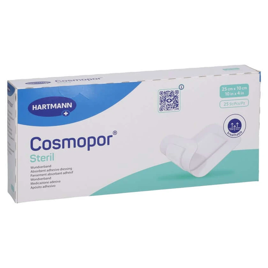 Pansament steril Cosmopor 10 x 25 cm, 25 buc.