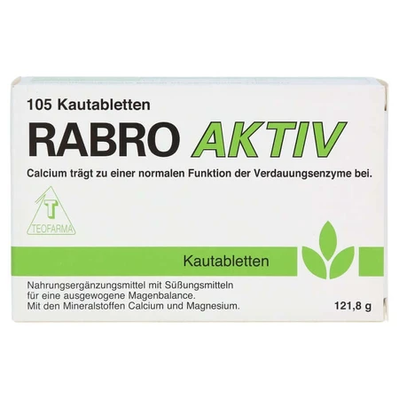 Rabro Aktiv Chewable Tablets, 105 Count
