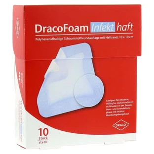 Dracofoam zelfklevend schuimverband, 10 stuks