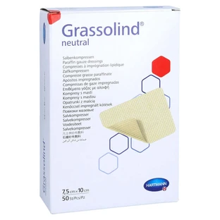 Grassolind Ointment Compresses, 7.5 x 10 cm, pack of 50