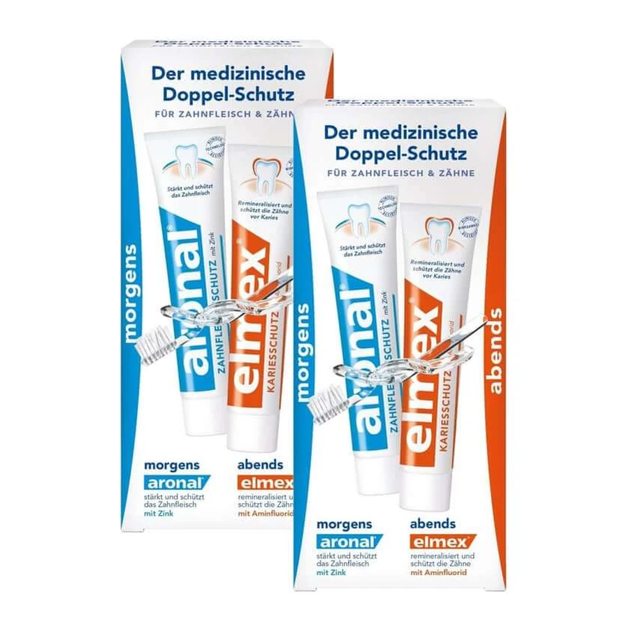 Aronal/elmex Doble Protección, paquete de 2 (2 x 75 ml)