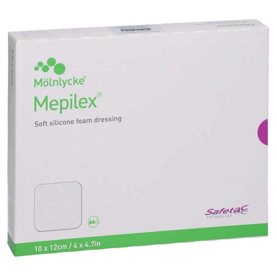 Mepilex schuimverband 10 x 12 cm, 5 stuks