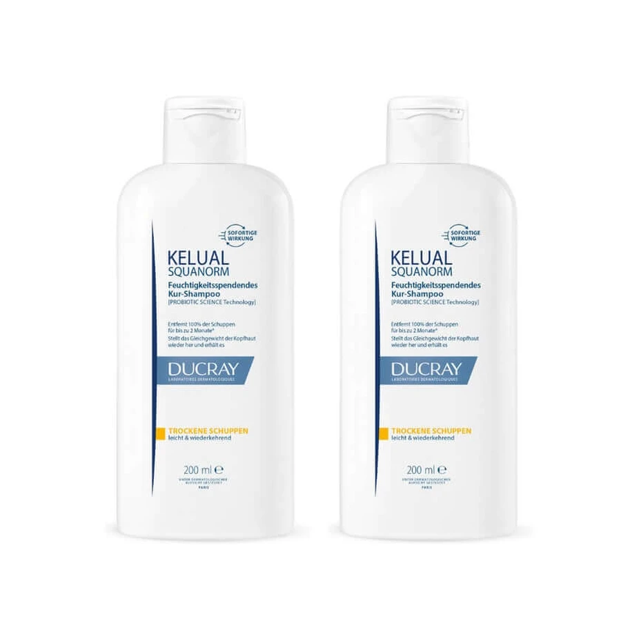 DUCRAY KELUAL Trockene Schuppen Set 2X200 ml