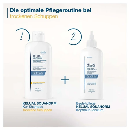 DUCRAY KELUAL Trockene Schuppen Set 2X200 ml