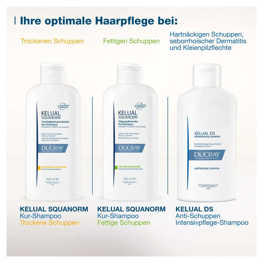 DUCRAY KELUAL Trockene Schuppen Set 2X200 ml
