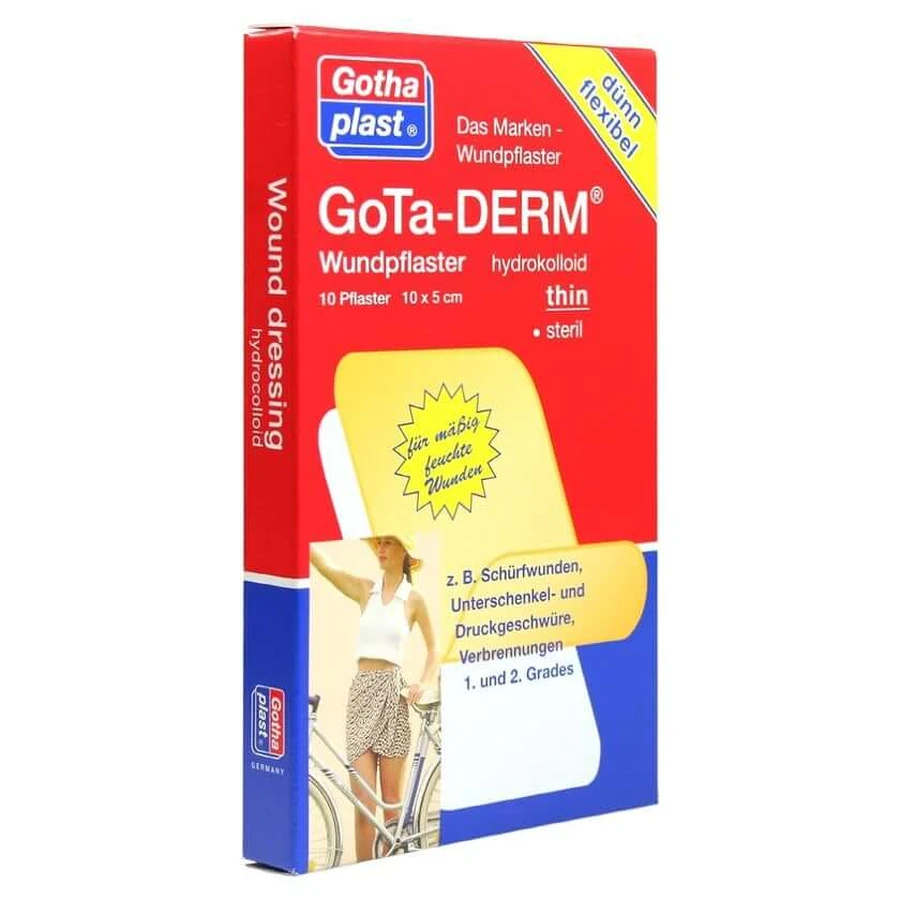 Gota-derm thin Hydro-Colloid Wound Dressing, Sterile, 10 Count