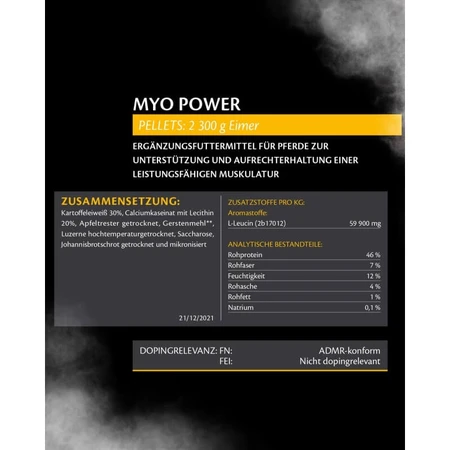 Equality Equistro Myo Power – Ergänzungsfuttermittel für die Muskulatur von Sportpferden, 2,3 kg