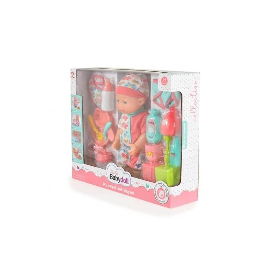 Rong Long Tutu Babydoll - 31 cm doll with feeding and bath accessories