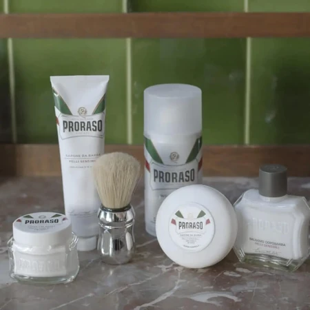 Proraso Sensitive Skin - Mousse à raser pour peaux sensibles, 300 ml