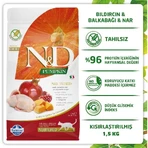 Farmina N&amp;d Pumpkin Neutered met kwartel, pompoen en granaatappel – Compleet voer voor volwassen katten, 1,5 kg
