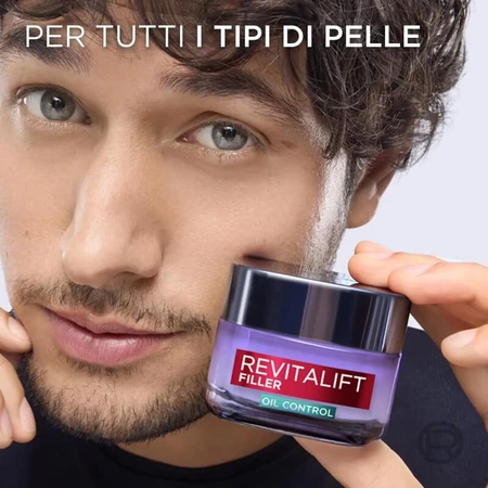L'Oréal Paris Revitalift Filler 8H Control de Grasa - Crema-gel con ácido hialurónico, 50 ml