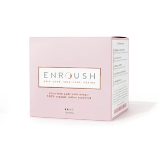 Enroush organic absorbent cotton pads Normal, 12 pieces