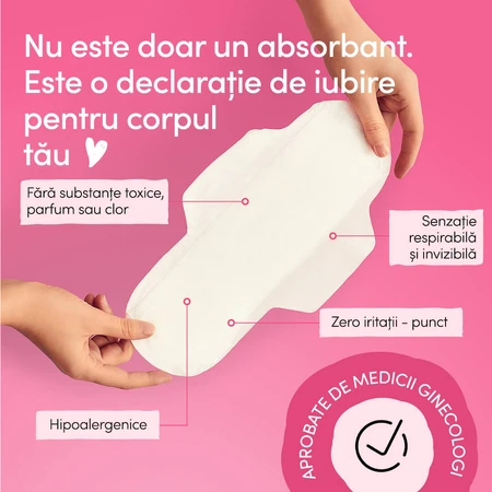 Enroush organic absorbent cotton pads Normal, 12 pieces