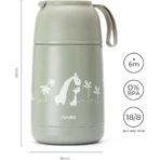 Nuvita Thermos - Recipiente para alimentos de acero inoxidable de 620 ml - verde