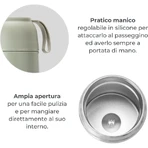 Nuvita Thermos - Recipiente para alimentos de acero inoxidable de 620 ml - verde