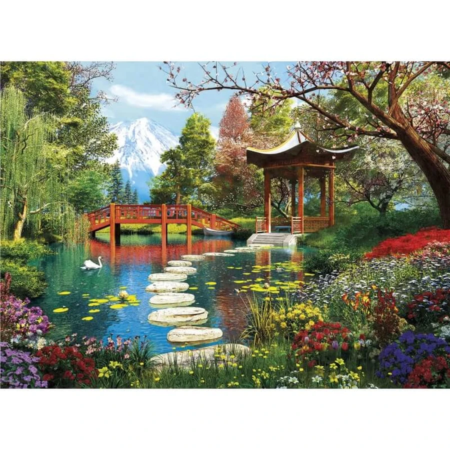Rompecabezas de 1.000 piezas «Clementoni Gardens of Fuji» para adultos