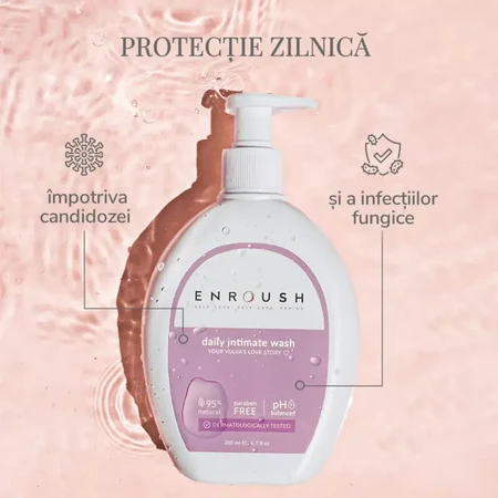 Enroush Intimgel, 95 % natürlich, antibakteriell, 200 ml