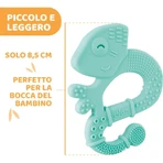 Chicco Soft Iguana - Silicone Teether - Light Blue