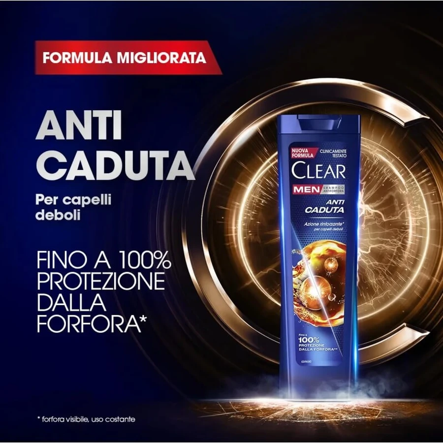 Clear Men Anti-Hair Loss - Anti-Dandruff Shampoo 225 ml
