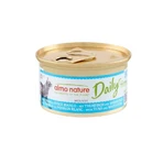 Almo Nature Daily Mousse van tonijn en witvis – Volledig voer voor volwassen katten, 85 g