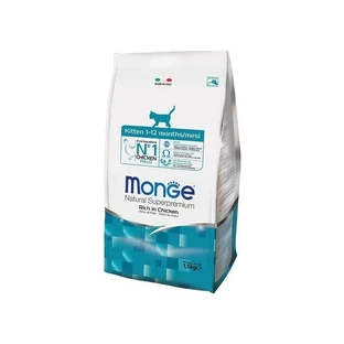 Monge Natural Superpremium Kitten – Trockenfutter für Kätzchen mit Huhn, 1,5 kg