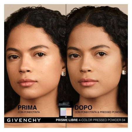 Poudre compacte Givenchy Prisme Libre - Poudre fixante matifiante et lissante n° 04 Mousseline Acidulée