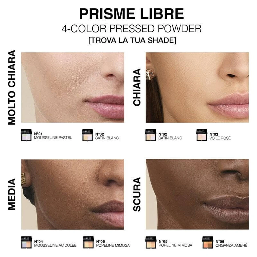 Poudre compacte Givenchy Prisme Libre - Poudre fixante matifiante et lissante n° 04 Mousseline Acidulée