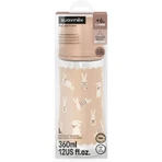 Suavinex Wonderland - Biberón «Conejito» de flujo lento, color beige, 360 ml