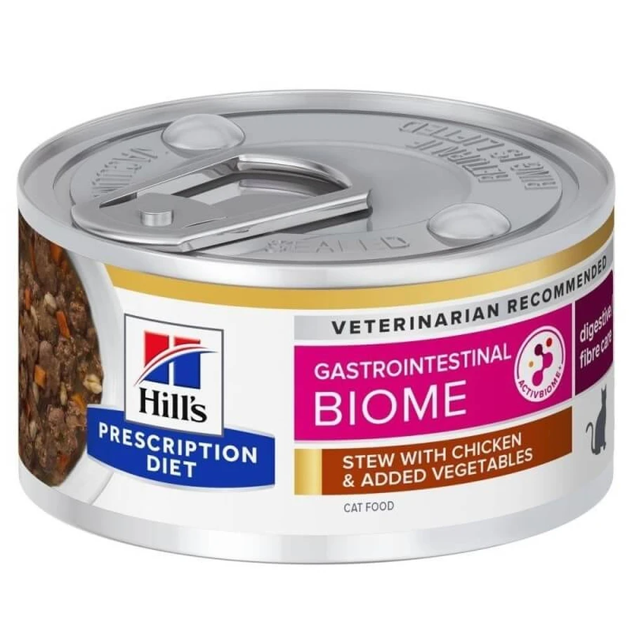 Hill's Prescription Diet - Gastrointestinal Biome Kip & Groenten Natvoer voor katten, 82 g