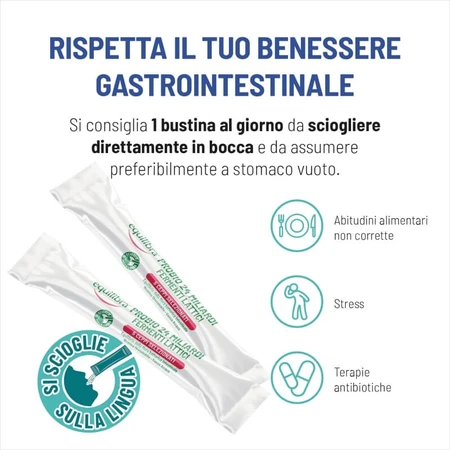 Equilibra Probio 24 Billion, 10 buccal-dissolving stick packs - dietary supplement for gut flora