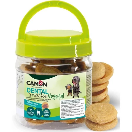 Camon Dental Sweet Potato Vegetable Snack - Dog Treat, 300 g