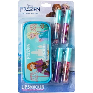 Brillo de labios Lip Smacker de Disney «Frozen» - Set de maquillaje para niñas con 4 brillos de labios de colores + neceser