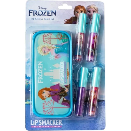 Brillo de labios Lip Smacker de Disney «Frozen» - Set de maquillaje para niñas con 4 brillos de labios de colores + neceser