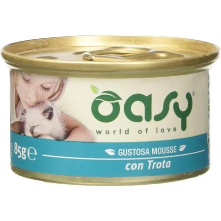 Oasy Wet Cat Caprice Forelmousse - Compleet voer voor volwassen katten, 85 g