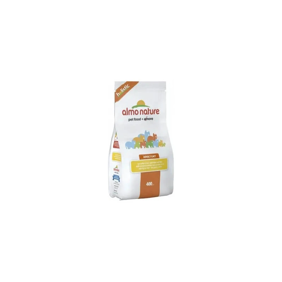 Almo Nature Holistic Cat Adult Dry Cat Food, Chicken and Rice Flavor, 400 gr