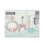 Set de higiene bucal «My First» de Suavinex: set de 3 piezas para niños de 0 a 6 años, rosa empolvado, 50 ml