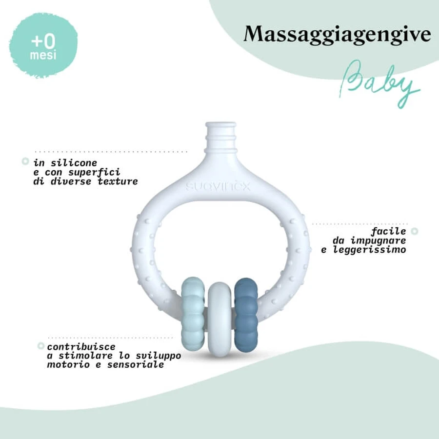 Set de higiene bucal «My First» de Suavinex: set de 3 piezas para niños de 0 a 6 años, rosa empolvado, 50 ml