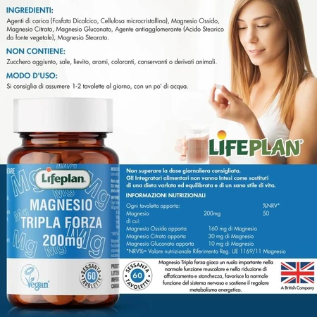 Triple-Strength Magnesium, 60 Tablets - Mineral Supplement