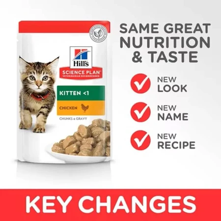 Hill's Kitten – Nassfutter für Kätzchen mit Huhn, 85 g
