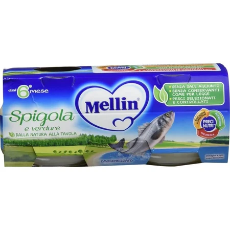 Mellin-babyvoeding: Zeebaars en groenten, 160 g