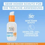 Garnier, protector solar facial SPF 50+ Ambre Solaire, sérum invisible Super UV, protección muy alta, 30 ml