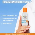 Garnier, protector solar facial SPF 50+ Ambre Solaire, sérum invisible Super UV, protección muy alta, 30 ml