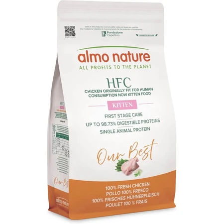 Almo Nature HFC Our Best Kitten Chicken – Alleinfuttermittel für Kätzchen, 1,2 kg