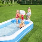 Baloncesto Bestway - Piscina hinchable de 251 x 168 cm