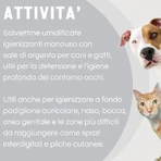 Slais Argenial – 15 Desinfektionstücher für Hunde und Katzen mit kolloidalem Silber und Natriumhyaluronat