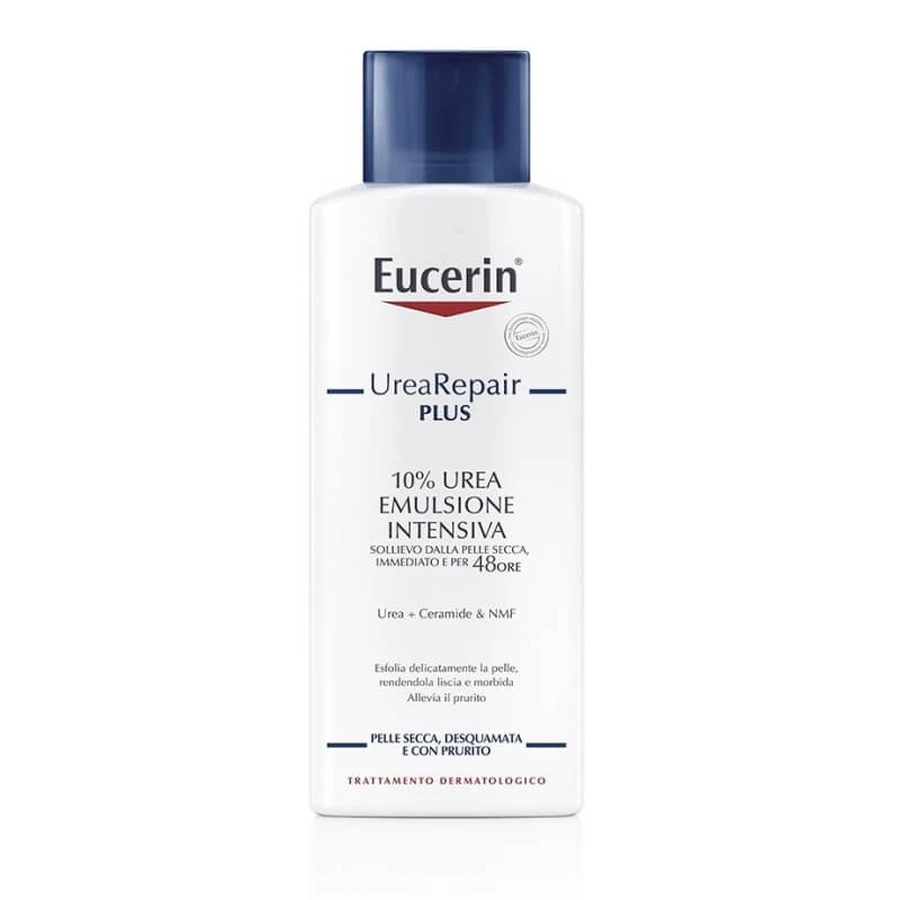 Eucerin Urearepair Plus - Emulsión intensiva con un 10 % de urea para piel seca, 250 ml (embalaje dañado)