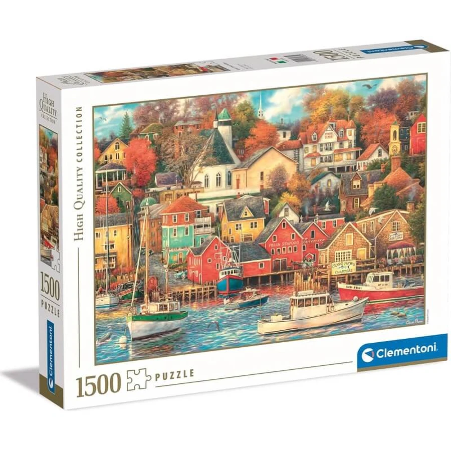 Clementoni High Quality Collection – 1.500-teiliges Puzzle „Good Times Harbor“