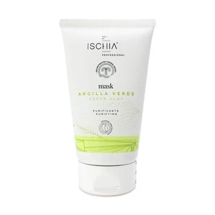 Arcilla verde de Ischia Salts: mascarilla facial purificante, desintoxicante y reequilibrante para pieles mixtas y grasas, 150 ml