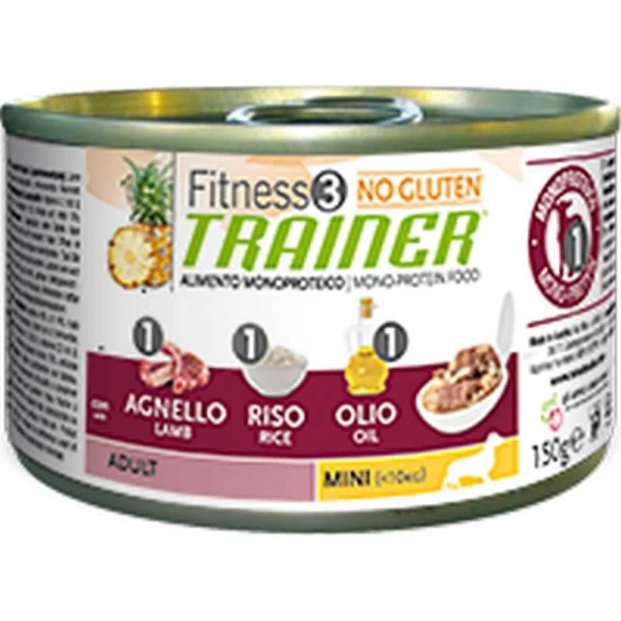 Natural Trainer Sensitive sin gluten con cordero - Pienso completo para perros adultos de razas pequeñas, 150 g
