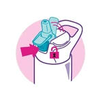 Maped Barbie - Bouteille d'eau anti-fuites en acier inoxydable de 430 ml avec paille